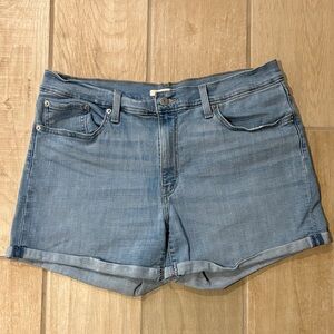 Levi's Sky Blue Denim Shorts